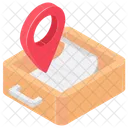 Localizacao De Arquivamento Localizacao De Documentos Conceito De Navegacao Icon