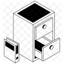 Armario De Arquivo Gaveta Armazenamento Icon