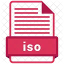 ISO Arquivo Formato Ícone