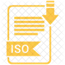 ISO Arquivo Formato Ícone