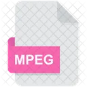 Mpeg Formato De Arquivo Arquivo Ícone