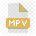 Mpv Mpeg Elementary Stream Arquivo De Video Arquivo De Video Ícone