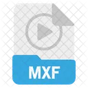 Arquivo Mxf Formato Ícone