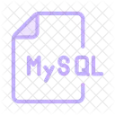 Mysql Codificacao Arquivos Ícone