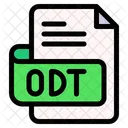 Odt Tipo De Arquivo Formato De Arquivo Ícone