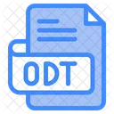 Odt Documento Arquivo Ícone