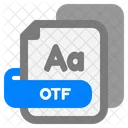 Arquivo Otf Otf Fonte Ícone