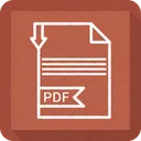 PDF Arquivo Formato Ícone