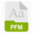 Pfm Arquivo Formato Ícone