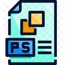 Arquivo Photoshop Ps Psd Ícone