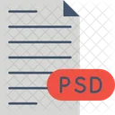 Arquivo Photoshop Arquivo Psd Ícone