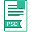 PSD Documento Arquivo Ícone