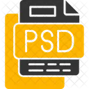 Arquivo psd  Ícone