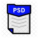 Arquivo psd  Ícone