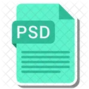 PSD Arquivo Formato Ícone