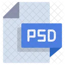 Arquivo psd  Ícone