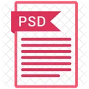 PSD Arquivo Formato Ícone