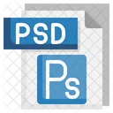 Arquivo psd  Ícone