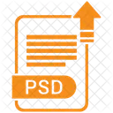 PSD Arquivo Formato Ícone