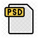 Arquivo psd  Ícone