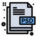 Arquivo psd  Ícone