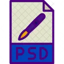 Arquivo psd  Ícone