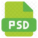 Psd Documento Formato De Arquivo Ícone