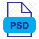 Arquivo psd  Ícone