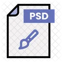 Arquivo psd  Ícone