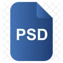 Psd Ps Arquivo Ícone