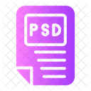 Arquivo Psd Documento Formato Ícone