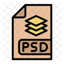 Arquivo psd  Ícone