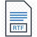 Rtf Documento Arquivo Ícone