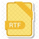 Rtf Arquivo Formato Ícone