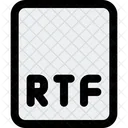 Arquivo Rtf Rtf Formato Ícone