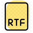 Arquivo Rtf Rtf Formato Ícone