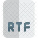 Arquivo Rtf Rtf Formato Ícone