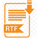 Rtf Arquivo Formato Ícone