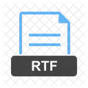 Rtf Arquivo Extensao Ícone