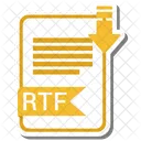 Rtf Extensao Arquivo Ícone