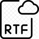 Arquivo De Nuvem Rtf Arquivo De Nuvem Arquivo Ícone