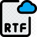 Arquivo De Nuvem Rtf Arquivo De Nuvem Arquivo Ícone