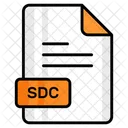 Sdc Arquivo Formato Ícone