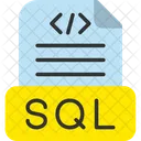 Arquivo Sql Dados Banco De Dados Ícone