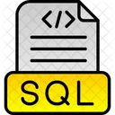 Arquivo Sql Dados Banco De Dados Ícone