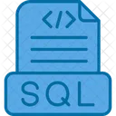 Arquivo Sql Dados Banco De Dados Ícone