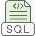 Arquivo Sql Dados Banco De Dados Ícone