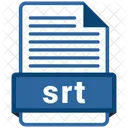 Srt Arquivo Formato Ícone