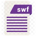 Swf Arquivo Formato Ícone