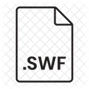 Swf Extensao Swf Arquivo Swf Ícone